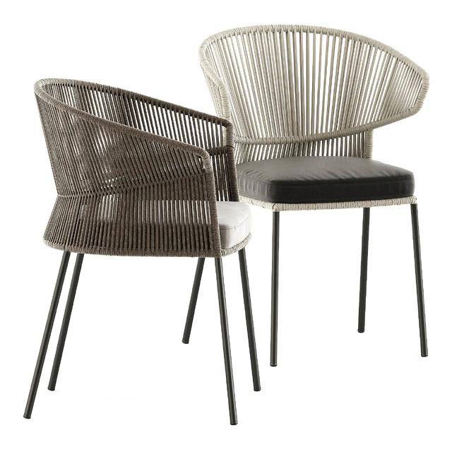 Ola 923 P-IMP and Ola 923/P chairs by Potocco and Teak nero table CF 100 by manutti — Descargar