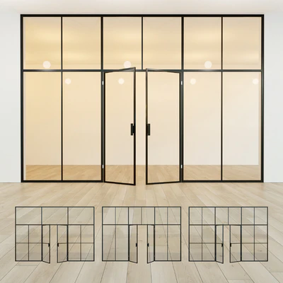 Glass partition. Door. 41 — Ver 1