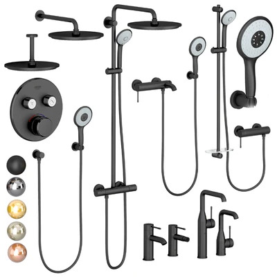 Grohe set 1 | Essence | Euphoria | with adjustable watering can — Ver 1