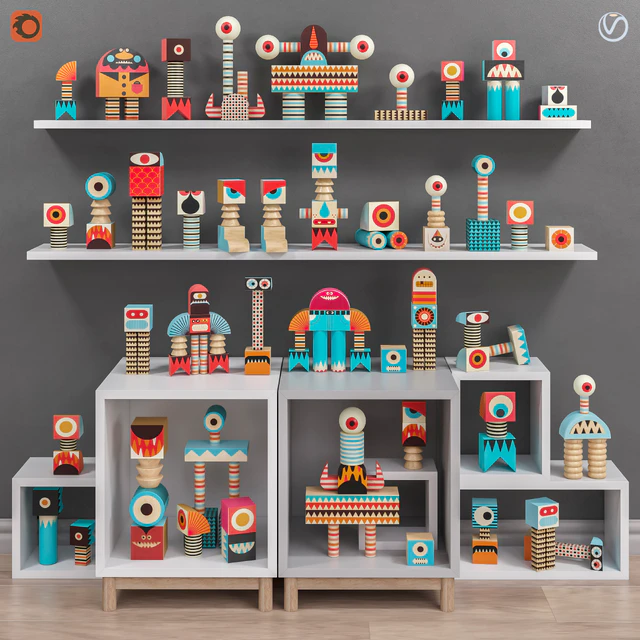 Toys and furniture set 30 — Descargar