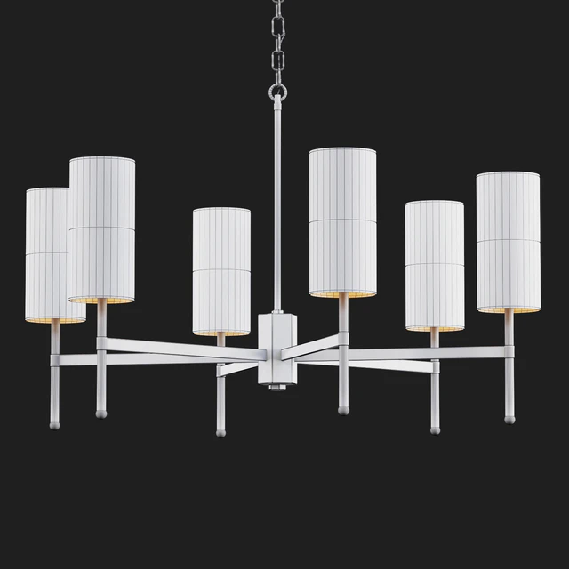 Tigermoth lighting - Stem chandelier with silk — Скачать