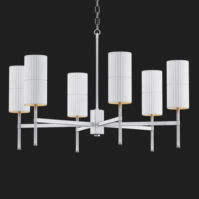 Tigermoth lighting - Stem chandelier with silk — Вид 2