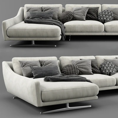 Bonaldo skid chaise longue sofa — Ver 3