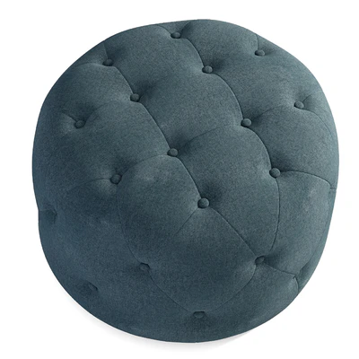 Hampton Small Round Pouf — Ver 4