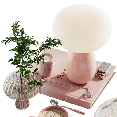 Decorative set ch2 in two colours: Pink\Beige — Вид 3