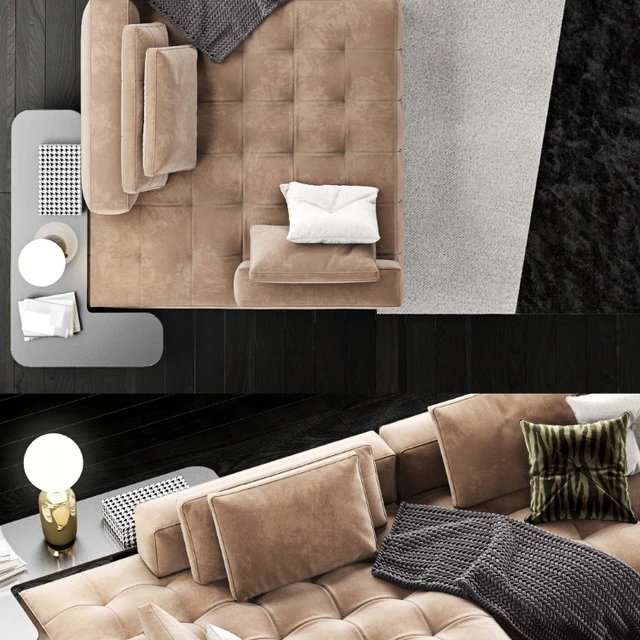 Minotti Lawrence Clan Sofa — Descargar