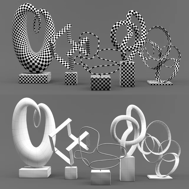 Abstract Sculptures Set — Скачать