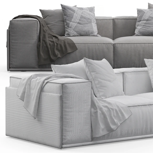 Roland 2-seat Sofa by Doimo Salotti — Скачать