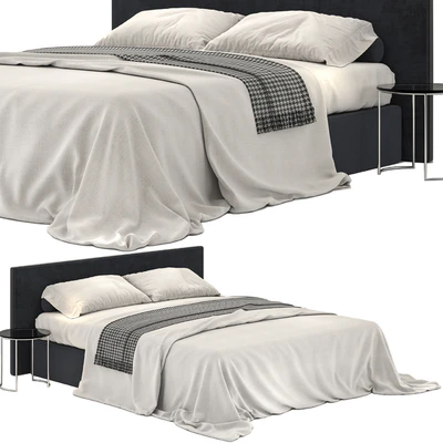 Meridiani stone black bed — Ver 1