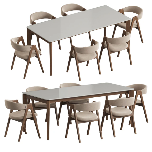 Angel Cerda Nogal Dublin Dining set — Скачать