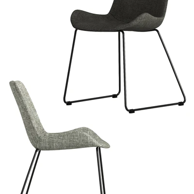 Giuliano Cappelletti Mitos Table and Cleo Sleigh Dining Chair — Вид 2