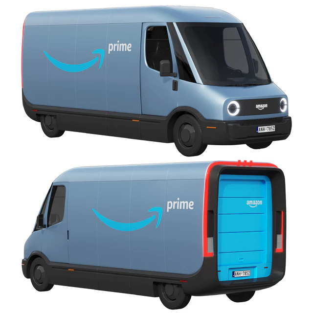 Rivian Amazon delivery van — Скачать