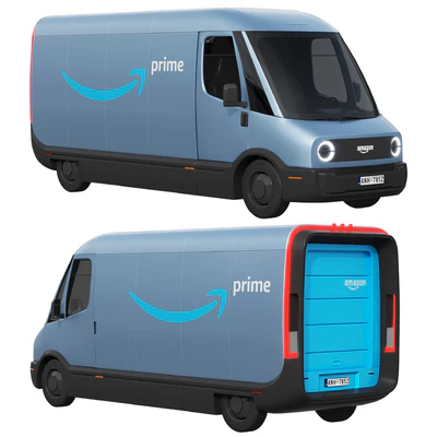 Rivian Amazon delivery van — Вид 1