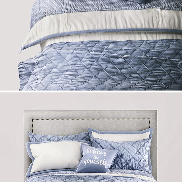RH TEEN EDGED BORDER &amp; OGEE LATTICE BEDDING FRENCH BLUE — Descargar