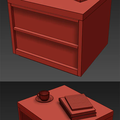 BEZIER 26in CLOSED NIGHTSTAND — Ver 2
