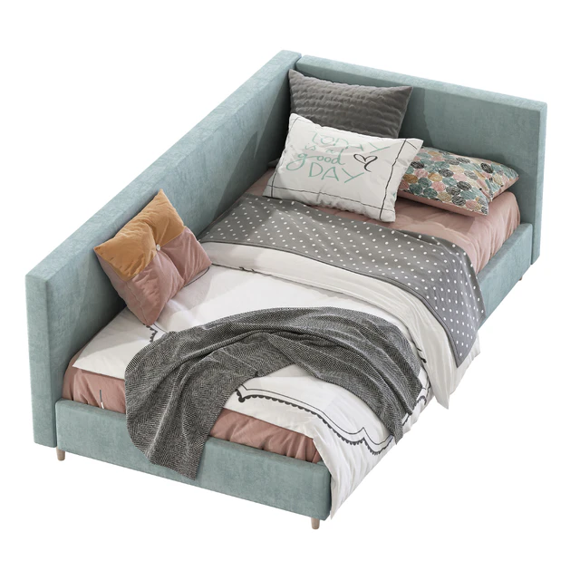 Corner Timo Upholstered Bed — Descargar