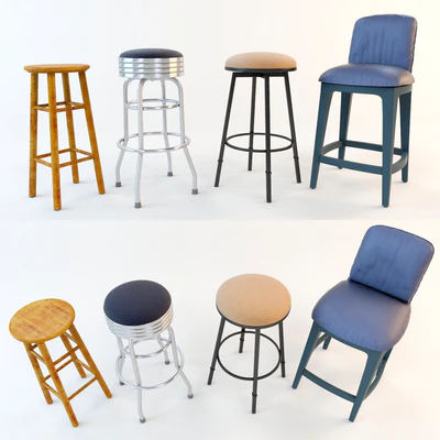 A set of bar stools (4 pcs.) Part 2 — Ver 1