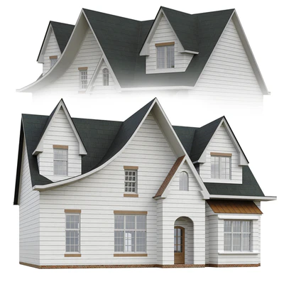Classic two-story American-style house — Ver 1