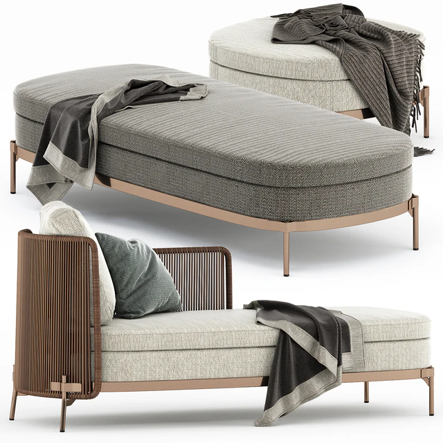 TAPE CORD PAOLINA and BENCH and OTTOMAN by Minotti — Descargar