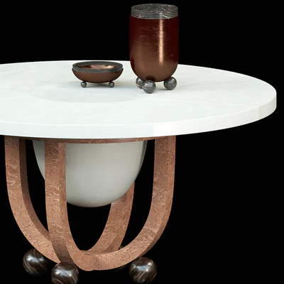 Apparatus Drum Dining table, Shiraz — View 2
