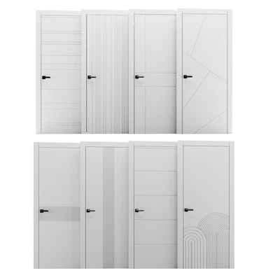 Set of interior doors LINEA. — Ver 3