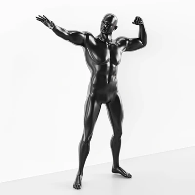 Man Muscle Pose Mannequin — Ver 2