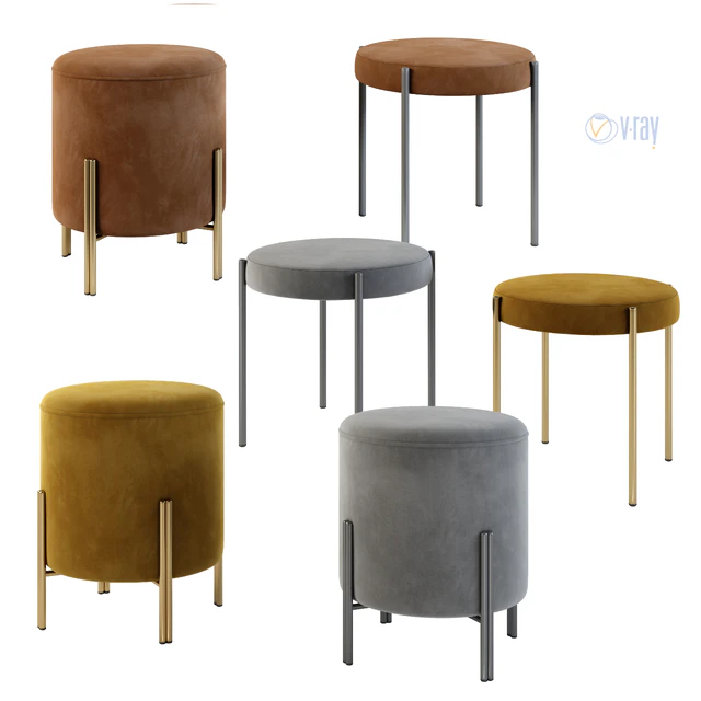 Туалетный Стол Bontempi, Vanity.  Пуф Puffoso. Verpan Stool Series 430 — Скачать
