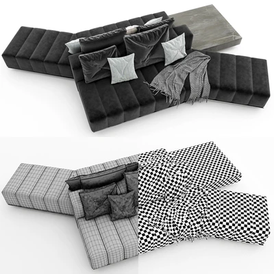 Minotti Freeman Lounge Arrangement 01 — Ver 2