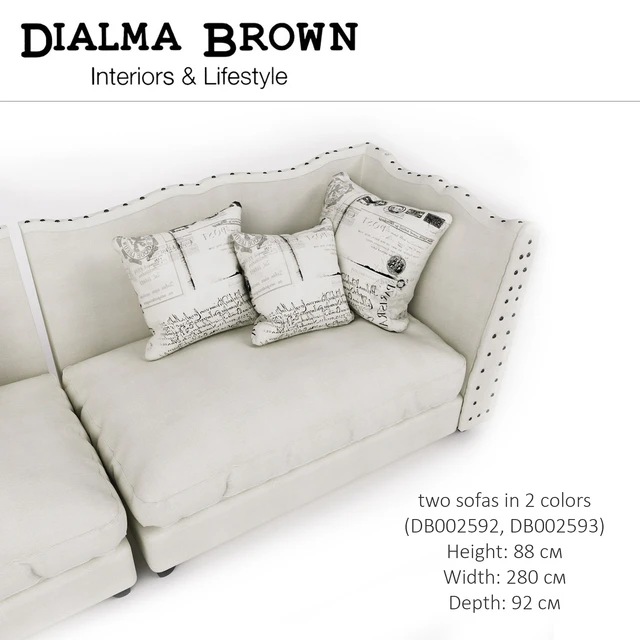 Sofa Dialma Brown (in two colors) — Descargar