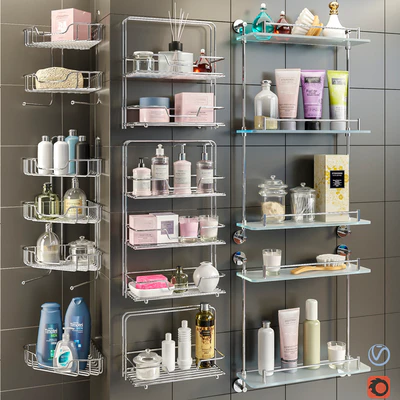 Accessories and cosmetics for the bath + Axentia shelves, Bemeta set 1 — Ver 1