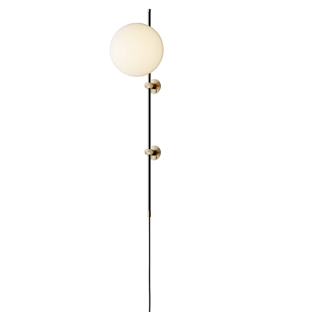 Plug in wall sconce neckless BLACK and Gold from LUX Lighting USA — Descargar