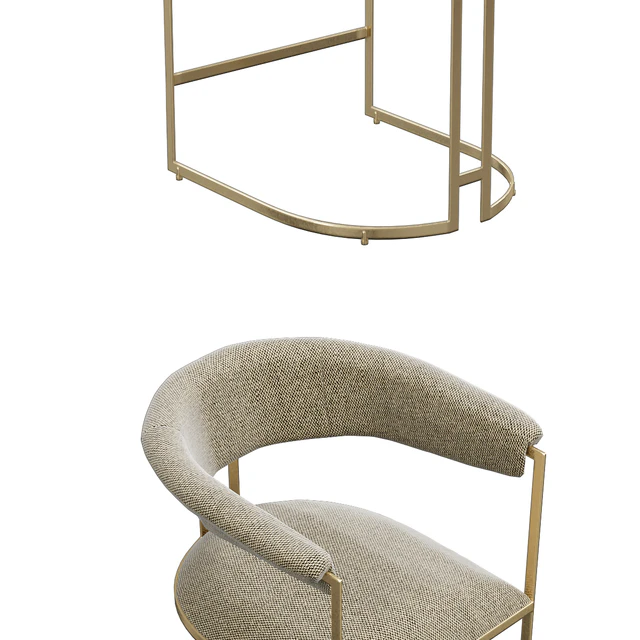 Anouka armchair and barstool from hamilton conte — Descargar