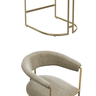 Anouka armchair and barstool from hamilton conte — Ver 2
