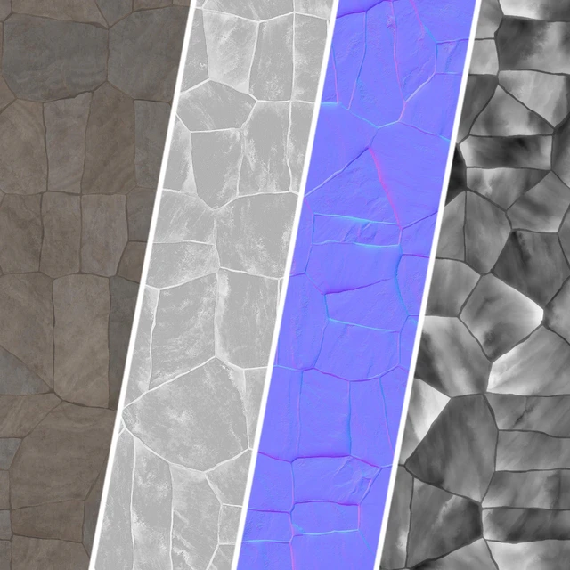H71 Slate Stone Floor| PBR | 4K — Descargar