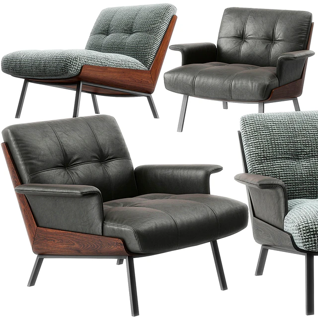 Daiki armchairs by Minotti — Descargar