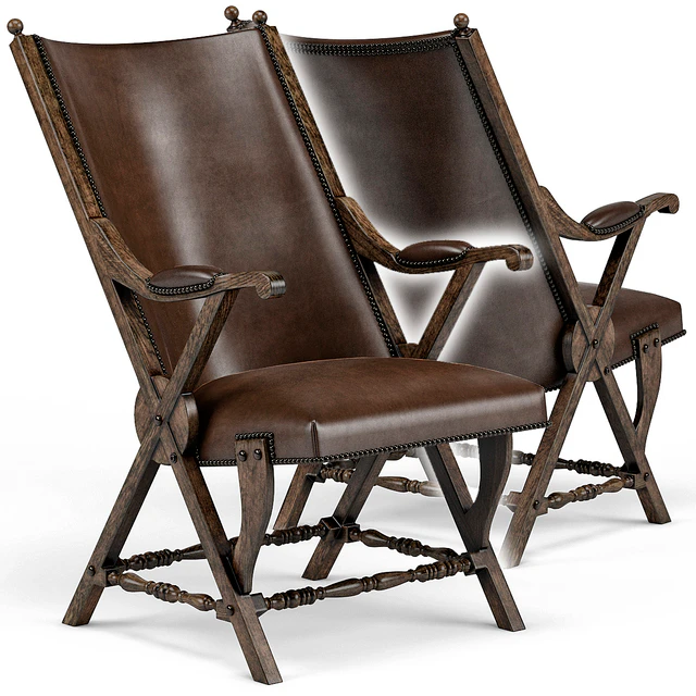 Observatory Hill Vintage Leather Accent Chair — Скачать