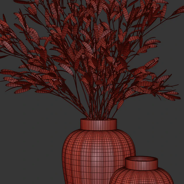 Olive stems in zara glass vase with water — Скачать