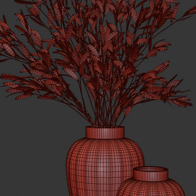 Olive stems in zara glass vase with water — Вид 3
