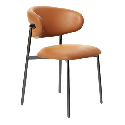 oleandro leather chair metal frame by calligaris — download