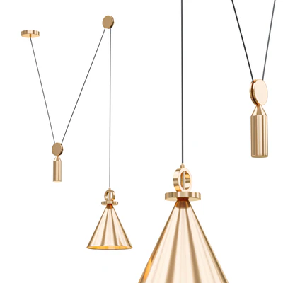 SUSPENSION BRASS COLOR — View 1