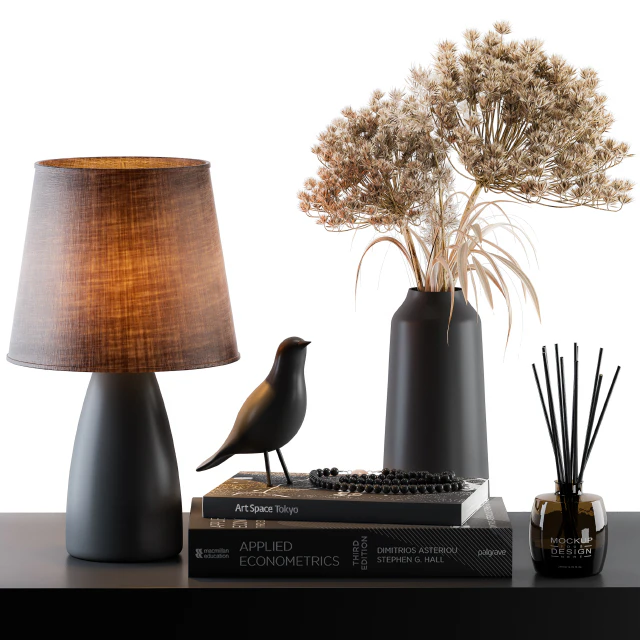 Decorative Set Lampshade with Dried Plants — Descargar
