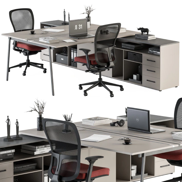 employee Set - Office Furniture 244 — Скачать