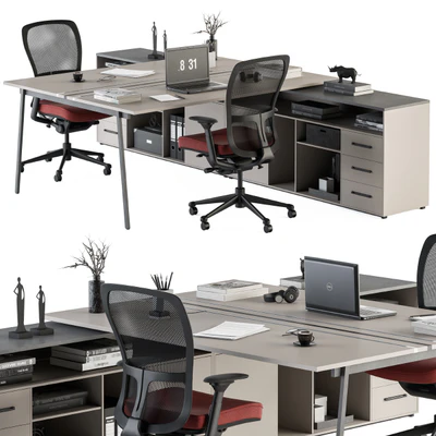employee Set - Office Furniture 244 — Вид 3