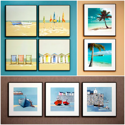 The picture in the frame: 20 piece (Collection 49) Sea theme — Ver 2