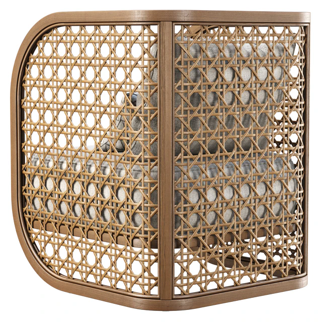 Rimma rattan restaurant chair / Обеденное кресло с плетением — Скачать