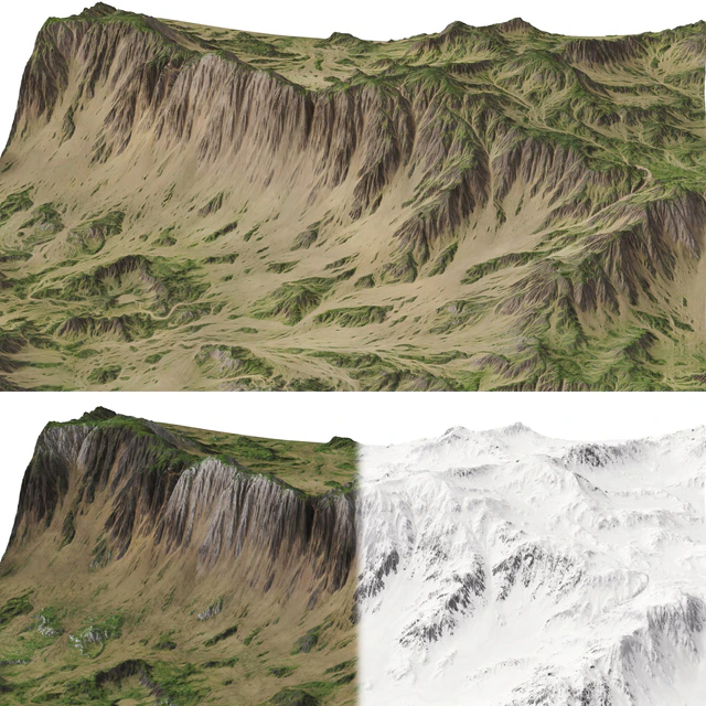 Mountains Terrain - 3 textures — Descargar