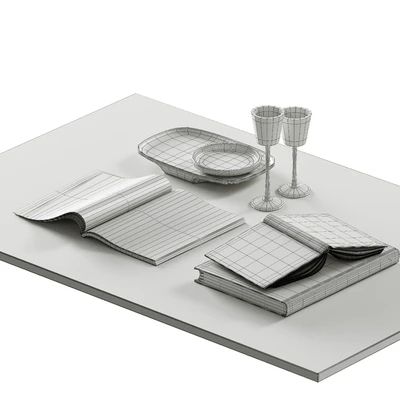coffee table decor set 001 — Ver 3