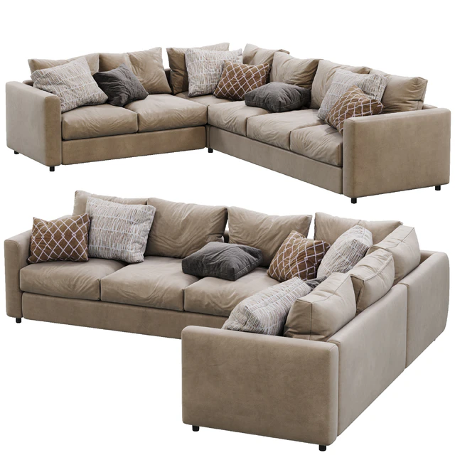 Leather sofa Ikea Vimle — Descargar
