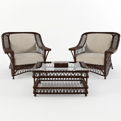 Wicker chairs and a table — Ver 1