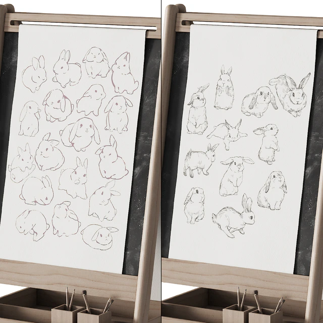 390 CB2 Wooden Kids Art Easel by Crate&kids 01 — Скачать